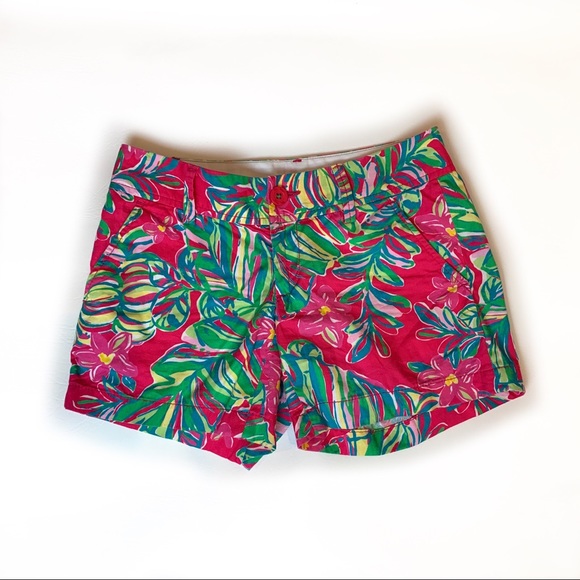 Lilly Pulitzer Callahan Shorts Jungle Tumble Palm - Picture 4 of 8